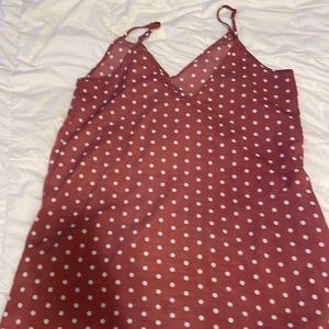 Polka dot shift dress